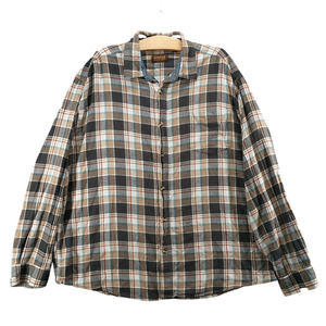 Lincoln Outfitters Men's Flannel Button-Up Shirt Multi Big 2X Plaid Cotton